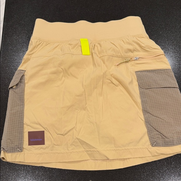 Lululemon Athletica Tan Skirt with Yellow Accent - Picture 2 of 2